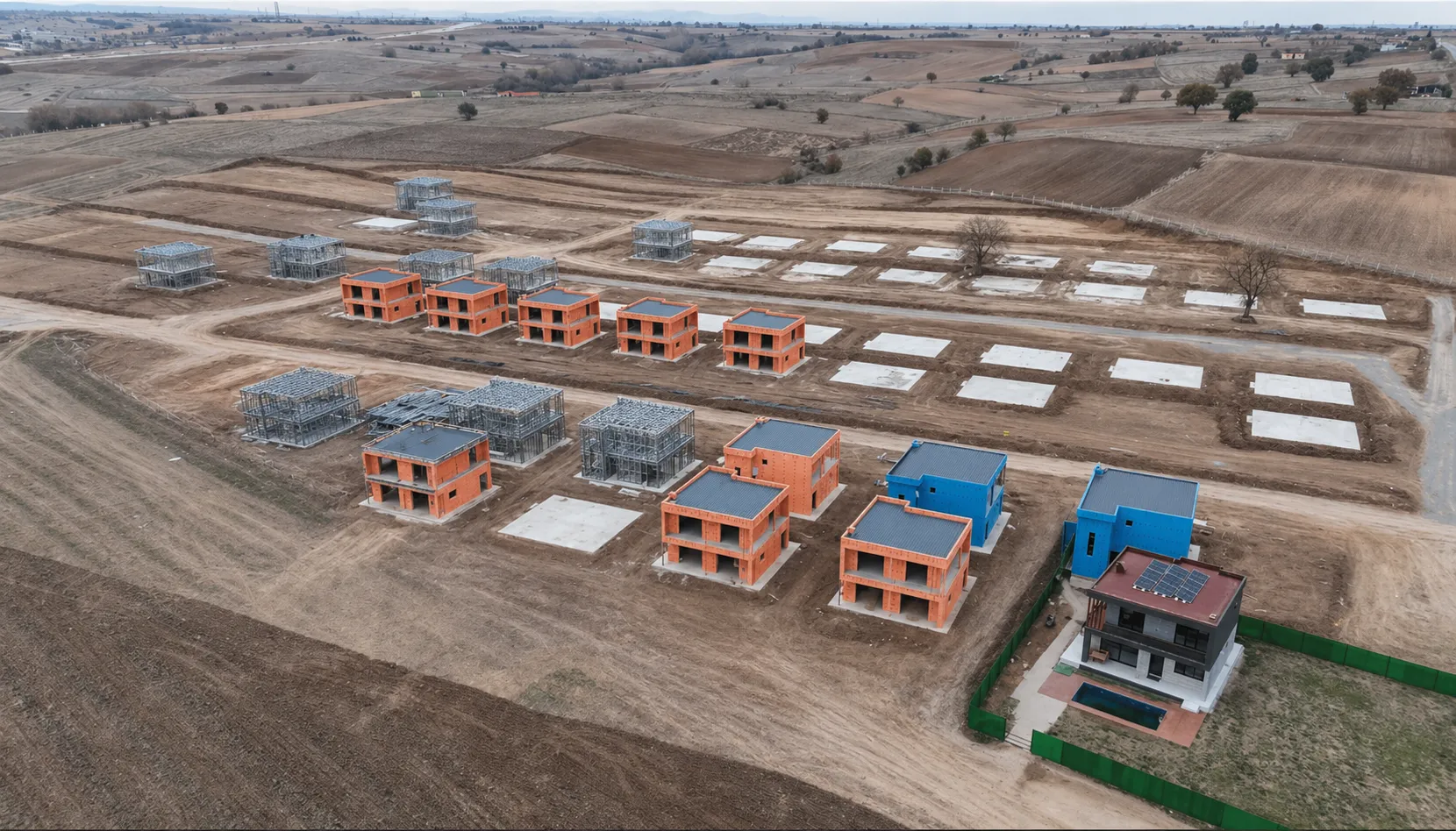Kırklareli Hafif Çelik Toplu Lux Villa